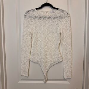 Sage the label  White lace Bodysuit